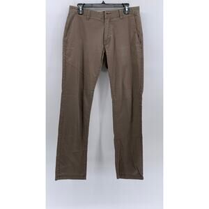 VOLCOM Men's Tan Solid Straight-Leg Modern Fit Chino Pants SZ 31